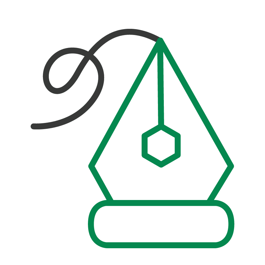 Icône d'une main qui interragit avec une borne numérique